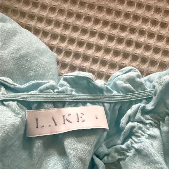 Lake 100% linen dress with pockets size large - Picture 2 of 2
